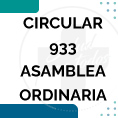 Circular 933  Asamblea Ordinaria - Convocatoria
